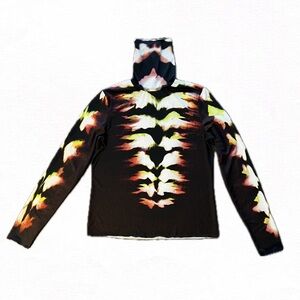 SIMONS Neon Tiger Turtleneck